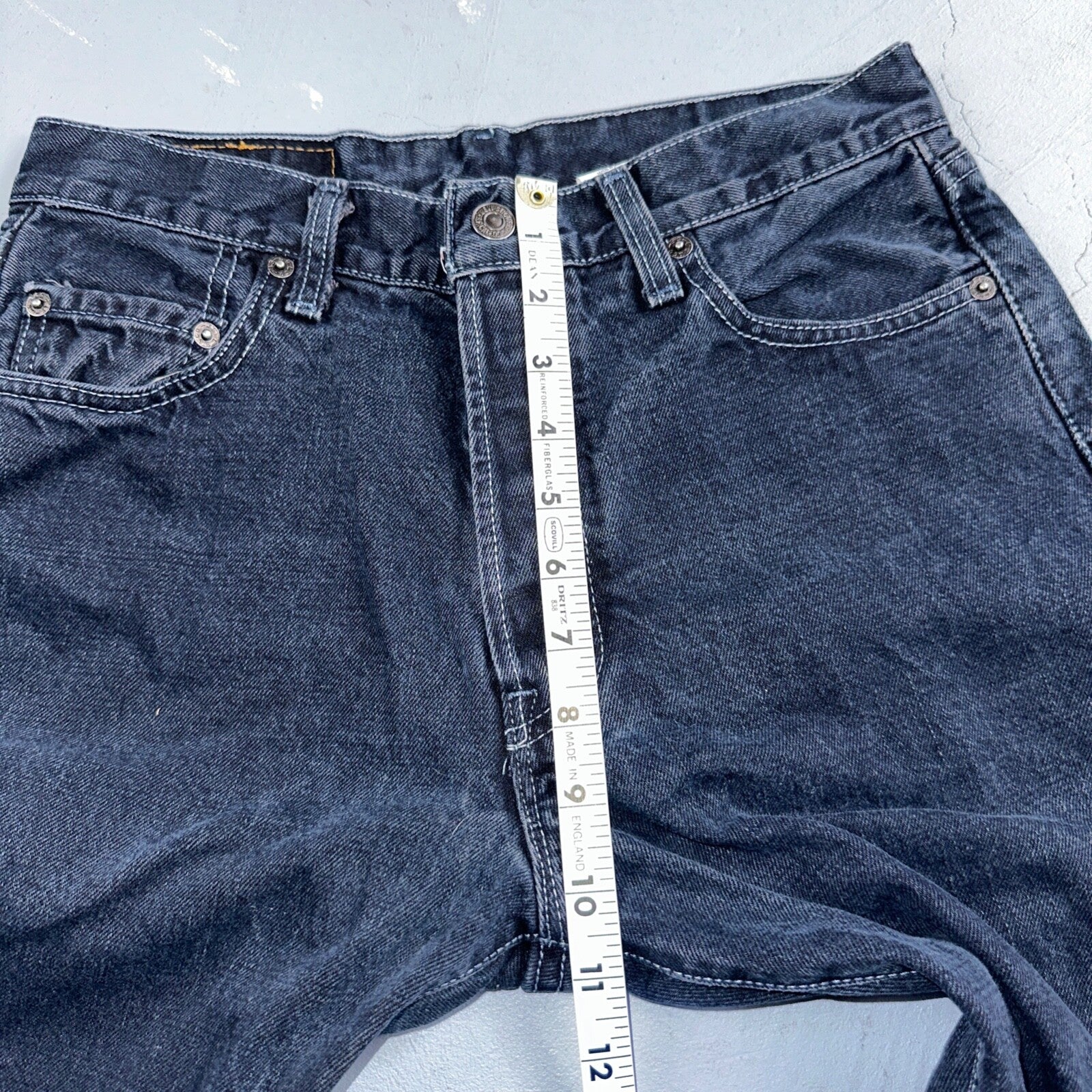 Levis 501 Vintage 90s Mexico Straight Leg Jeans 30x32 Y2K Dark Wash Act 28x32