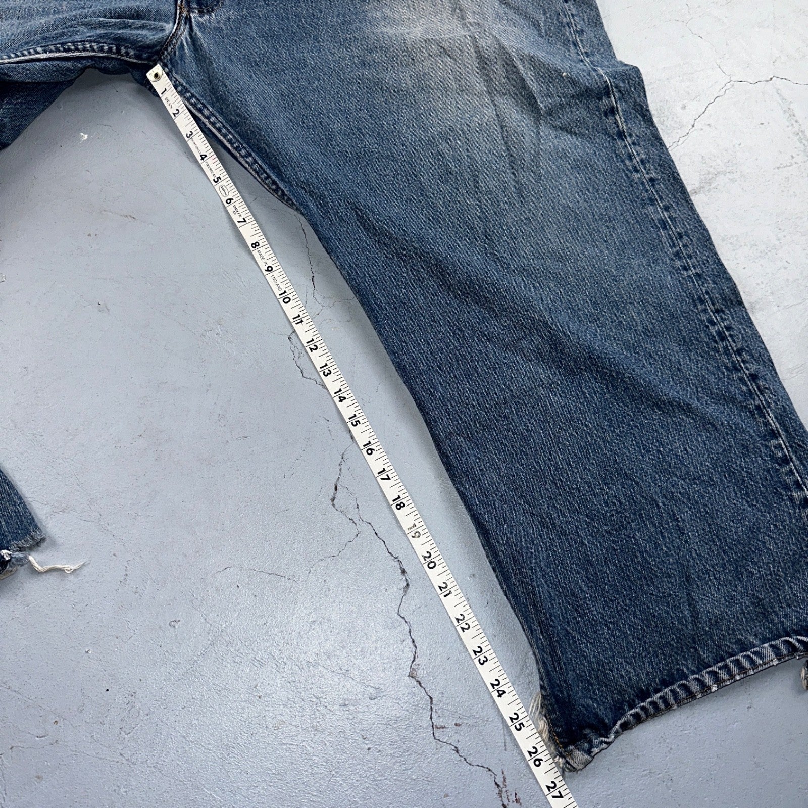 Levis 501 Vintage 90s USA XX Straight Leg Jeans Blue Light Wash 60x30 Act 56x27