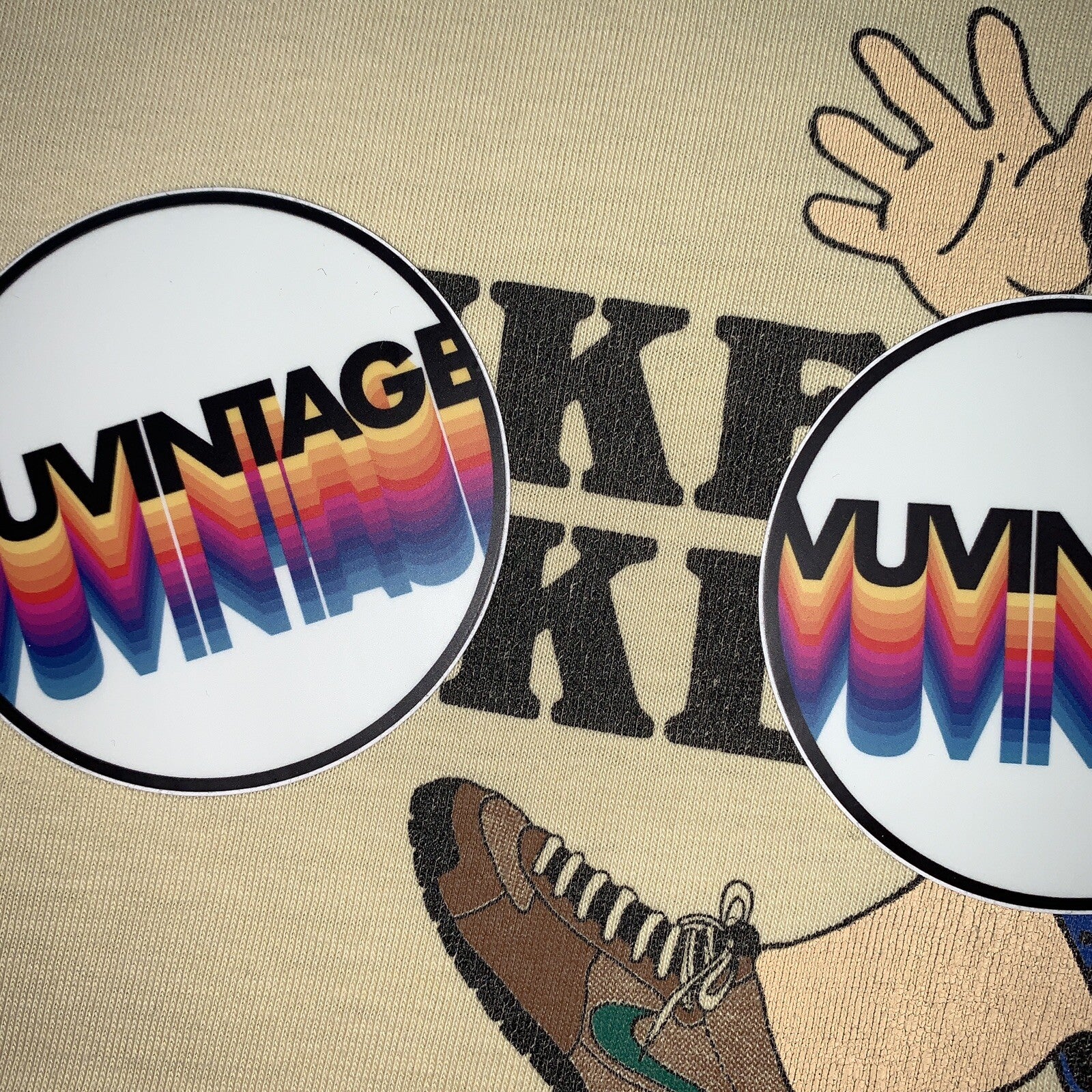 HIKE NIKE 80s Vintage T Shirt OG Rare Grail Geisha Rap Japan Yellow Long Sleeve