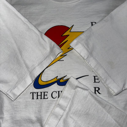 Circuit Breakers VTG T Shirt 90s Single Stitch Sun Electric Graphic Large White