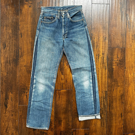 Vintage LEVIS 501XX Jeans Big E 1960s Denim Redline Selvedge 25x29 USA 60s 505
