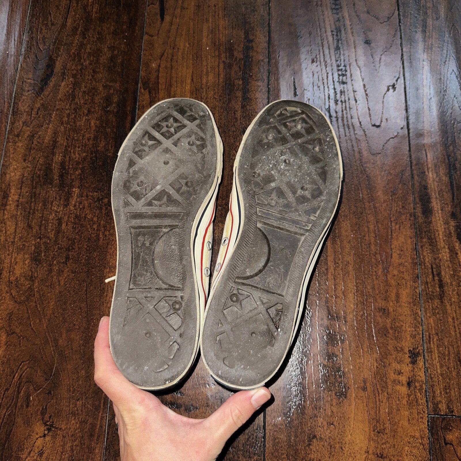 Vintage 50s CONVERSE Chuck Taylor Star Low Blue Label 7.5 1950s 60s USA RARE