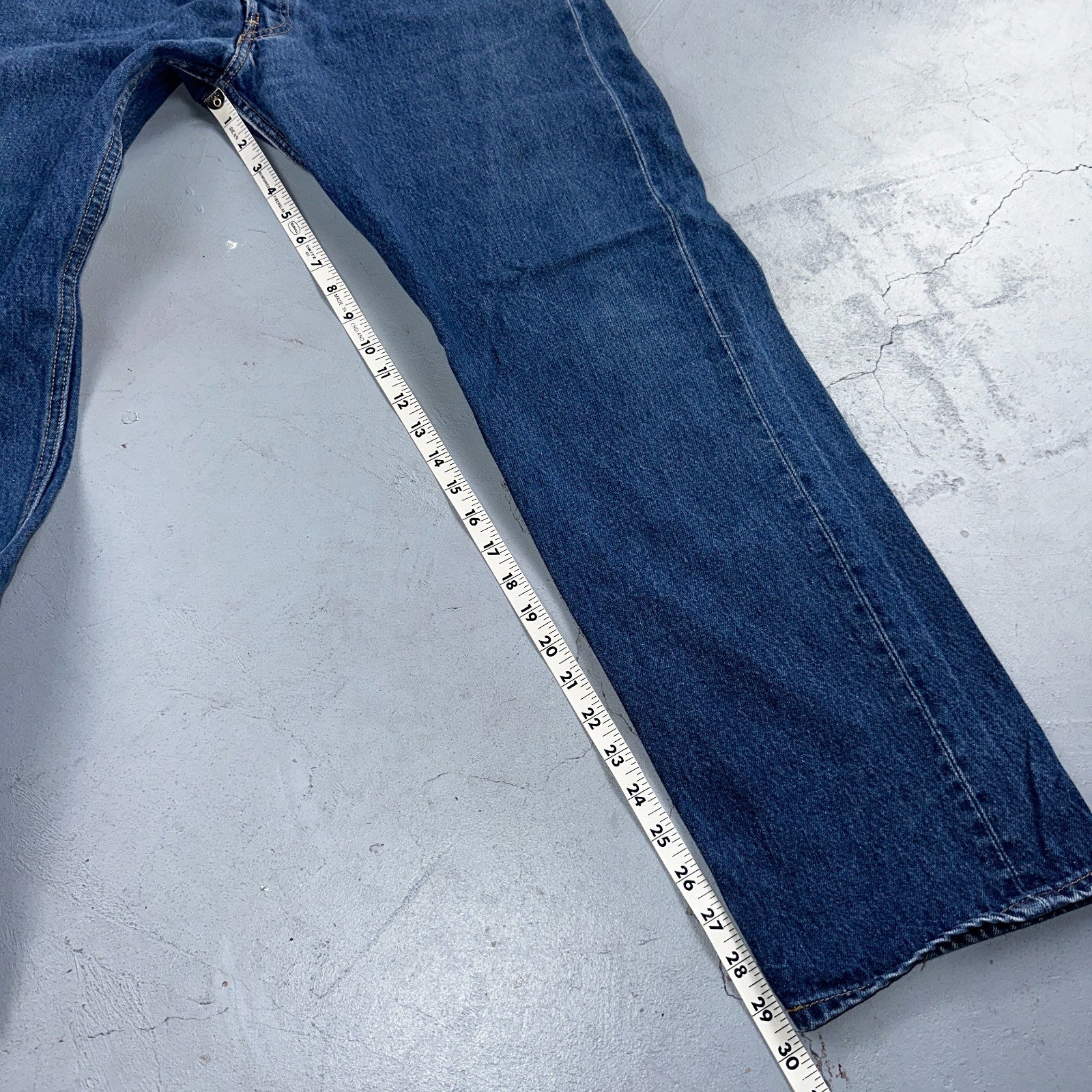 Levis 501 Vintage Y2K 90s XX Straight Leg Jeans Blue Med Wash 38x33 Act 36x29