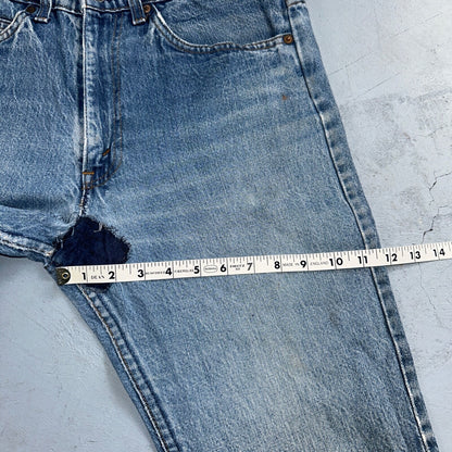Levis 517 Vintage 80s USA Orange Tab Bootcut Flare Blue Worn Jeans Act 32x34