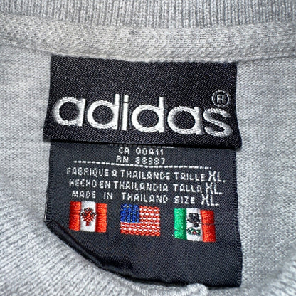 Adidas Gray Polo VTG T Shirt 90s Simple Sport XL Equipment Gym Classy