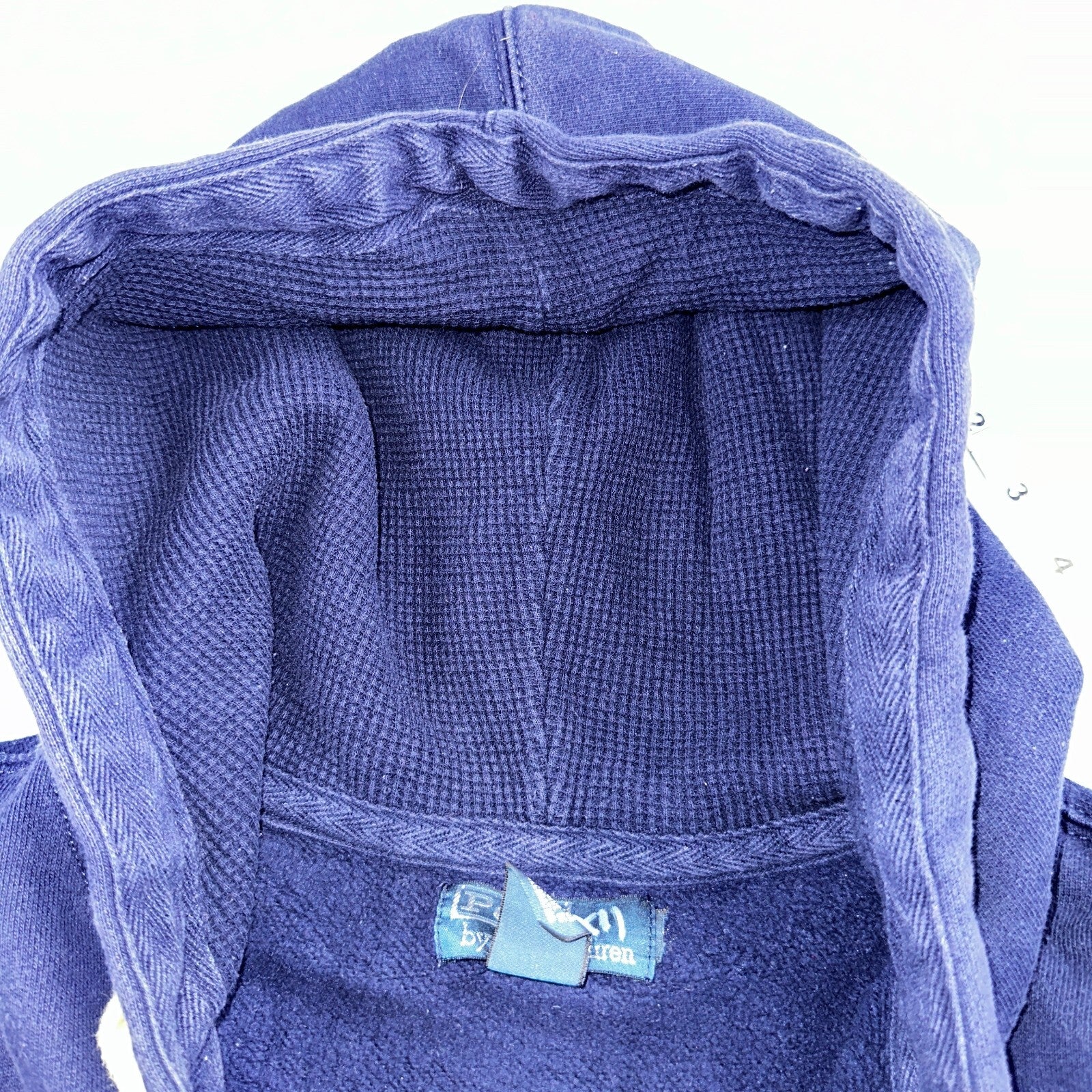 Polo Ralph Lauren VTG Full Zip Hoodie Men’s Size XL Cotton Blue Jacket 90s