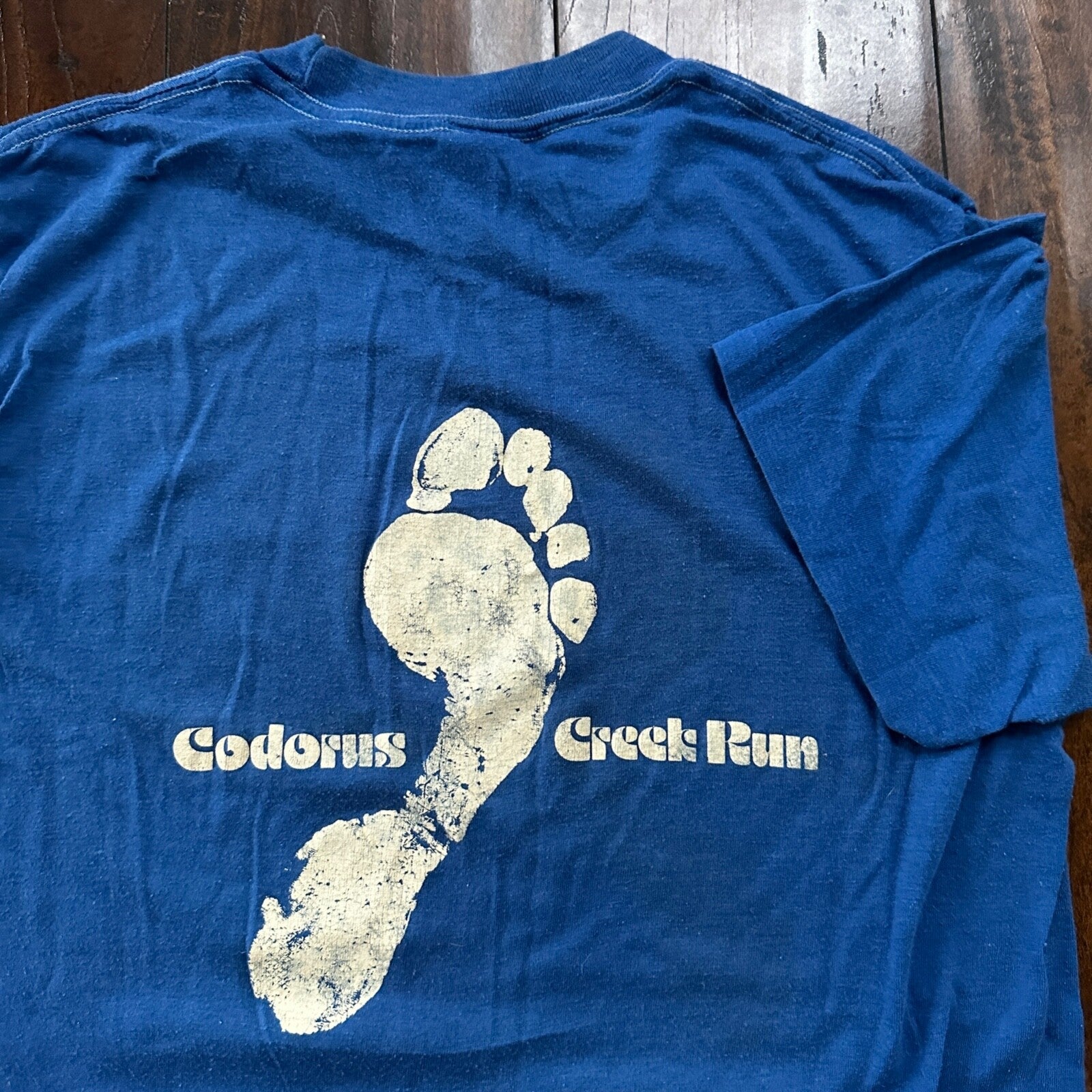 Codorus Creek Run Pennsylvania Vintage T Shirt 80s Shed 1970s 70s Foot Marathon