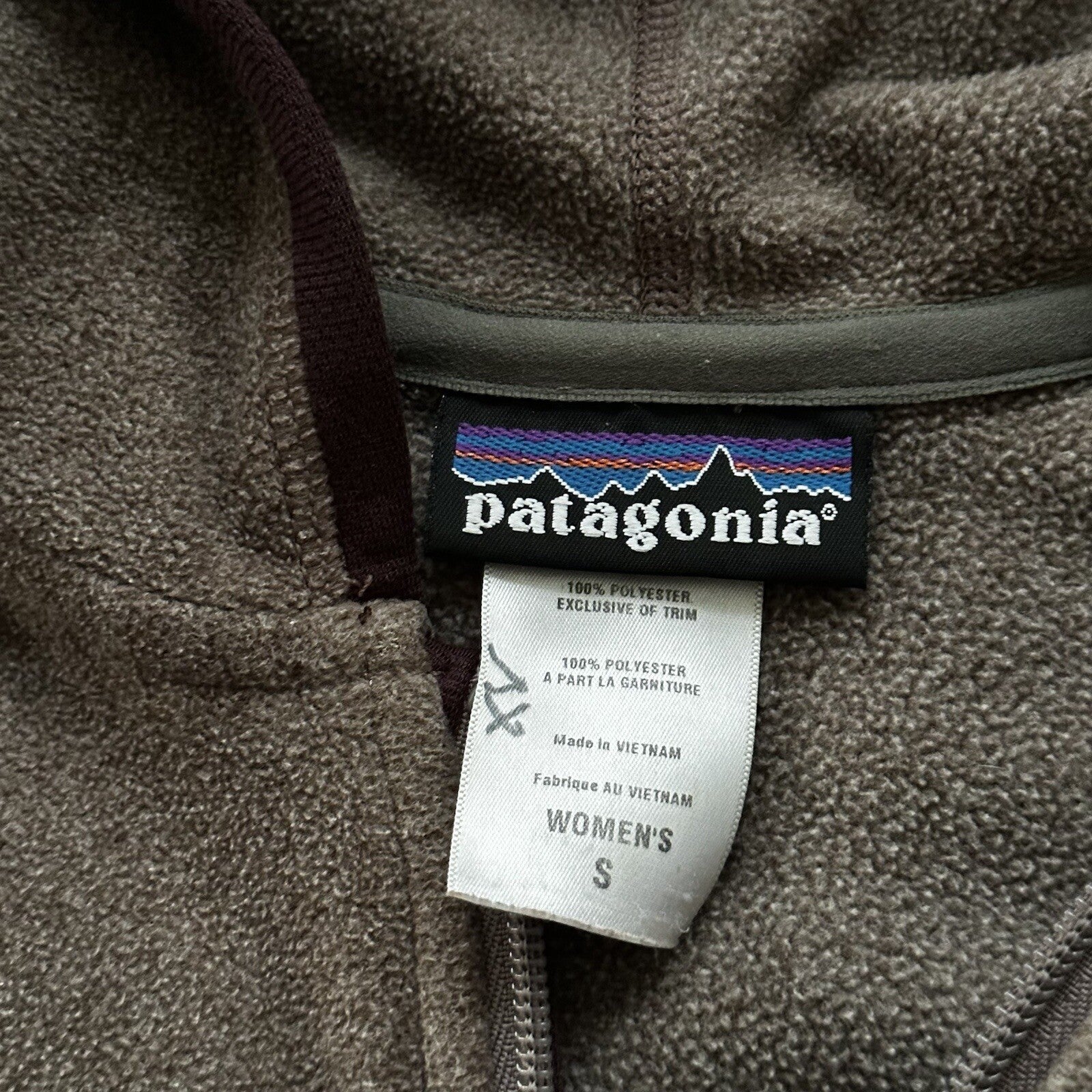 Patagonia Womens Jacket - Brown - Small Zip Up Hoodie Warm Cute Nordstrom Y2K