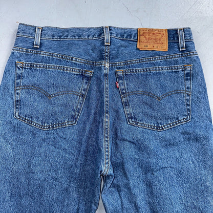 Levis 501 Vintage 90s USA XX Straight Leg Jeans Blue Med Wash 38x30 Act 36x29