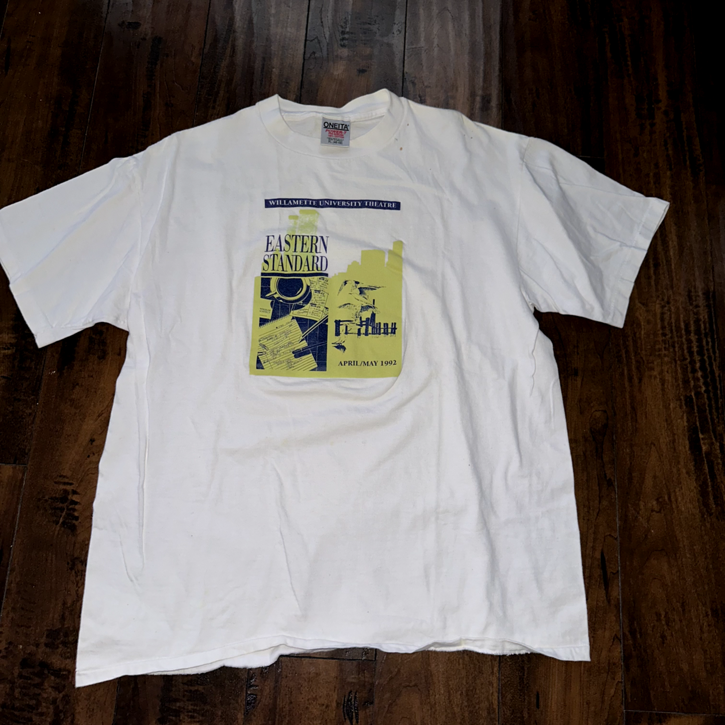 Vintage T Shirt Willamette University Salem Oregon Theatre Music Art Love 1992