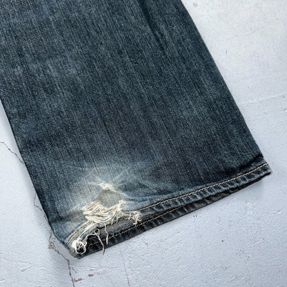 Levis 501 Y2K XX Straight Leg Jeans Blue VTG Med Wash 36x32 Act 36x31
