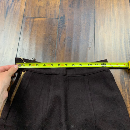 Vintage USA Rockabilly Womens Dress Brown Skirt 60s 70s Top Bottom Sanforized