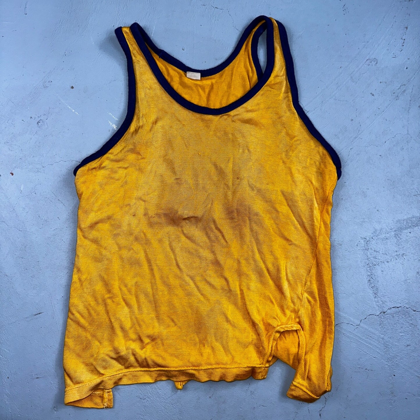 1950s Russell Southern Athletic Tank VTG T Shirt 24 Number Rockabilly Gym 50s