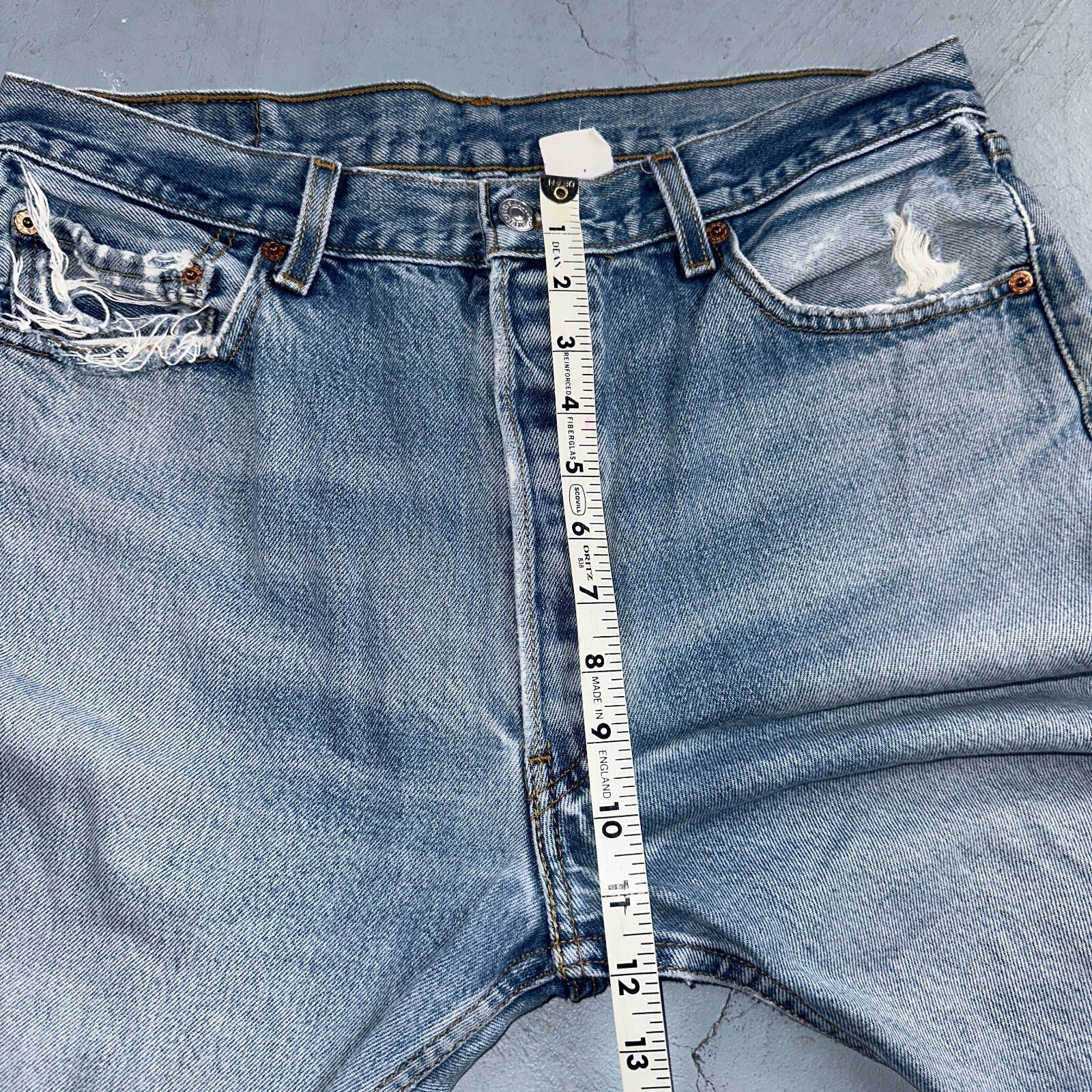 Levis 501 Vintage 90s XX Straight Leg Jeans Y2K Light Wash 36x34 Act 33x29