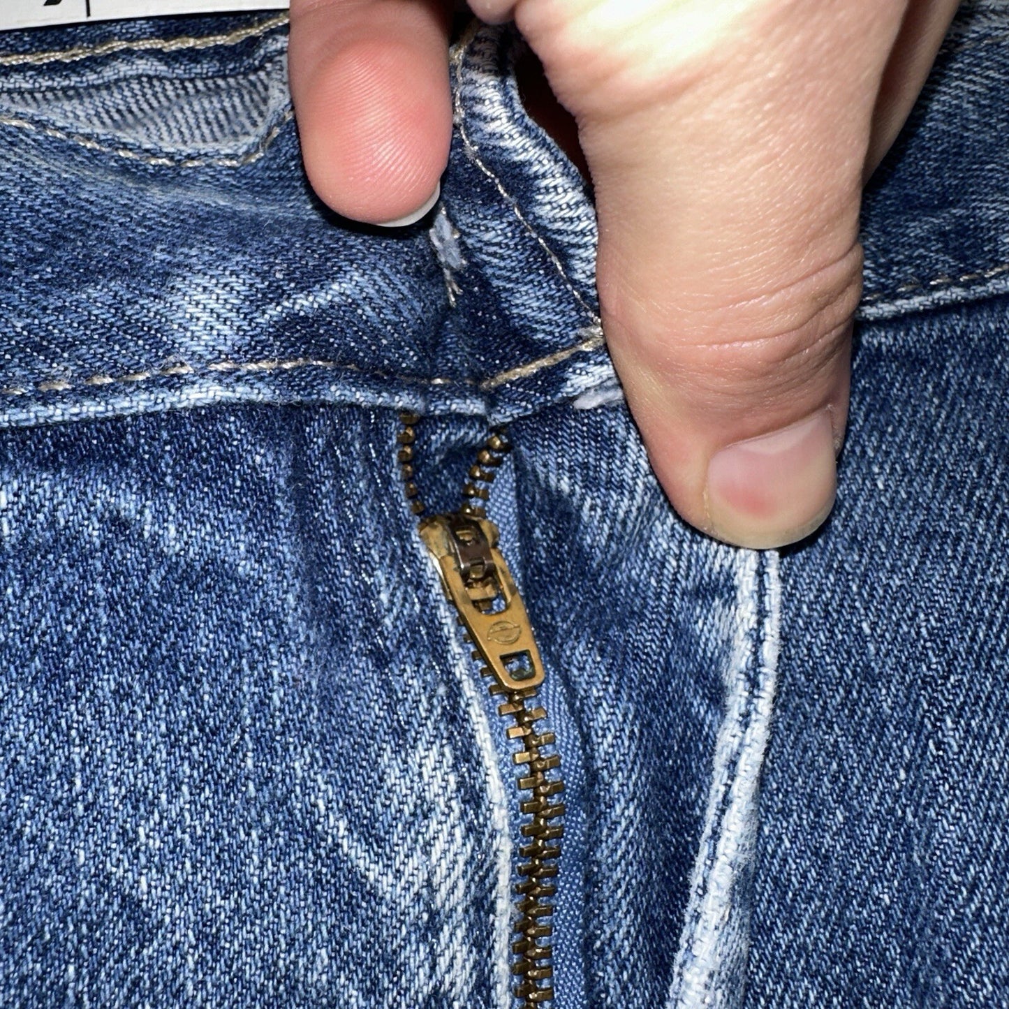 Dickies Double Knee Faded Blue Jeans 40x30  Work Wear Skate Baggy Y2K Wide Leg