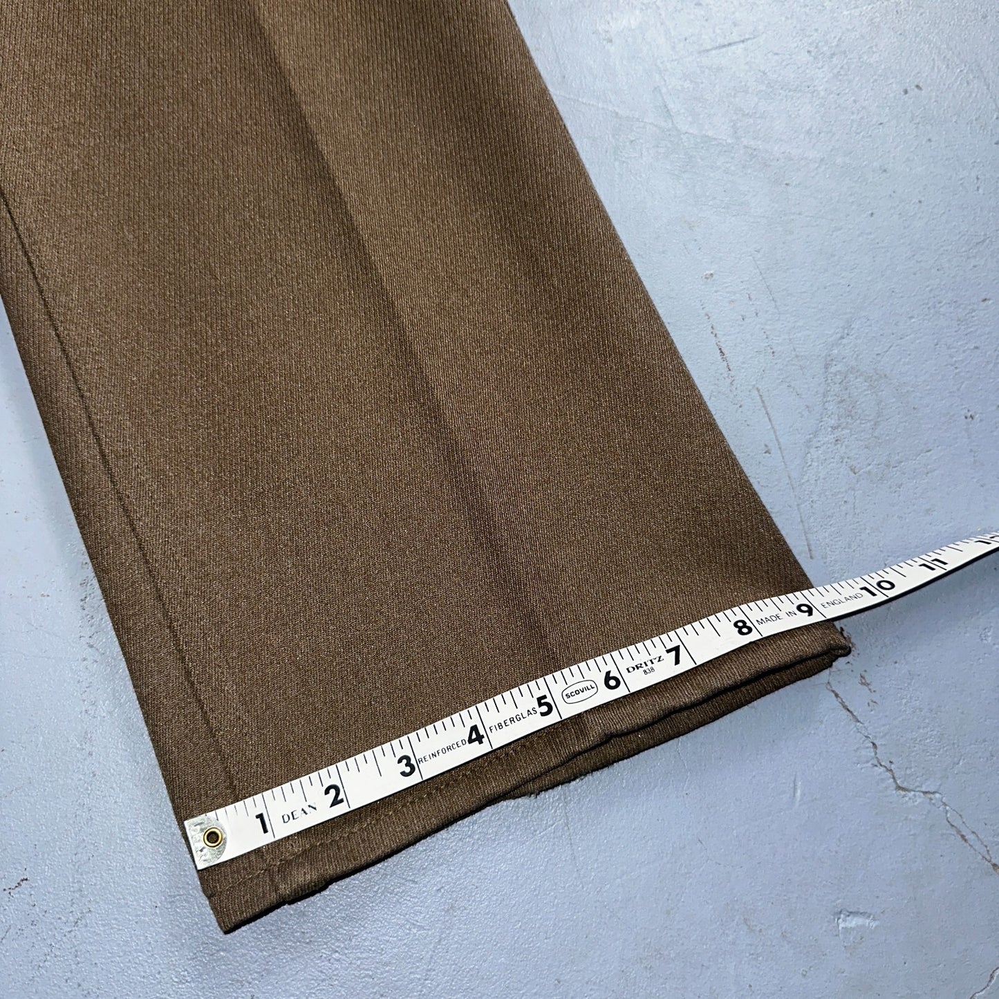 Levis 70s USA 517 36x30 Bootcut Pants Brown Polyester Slacks Vintage 35x30