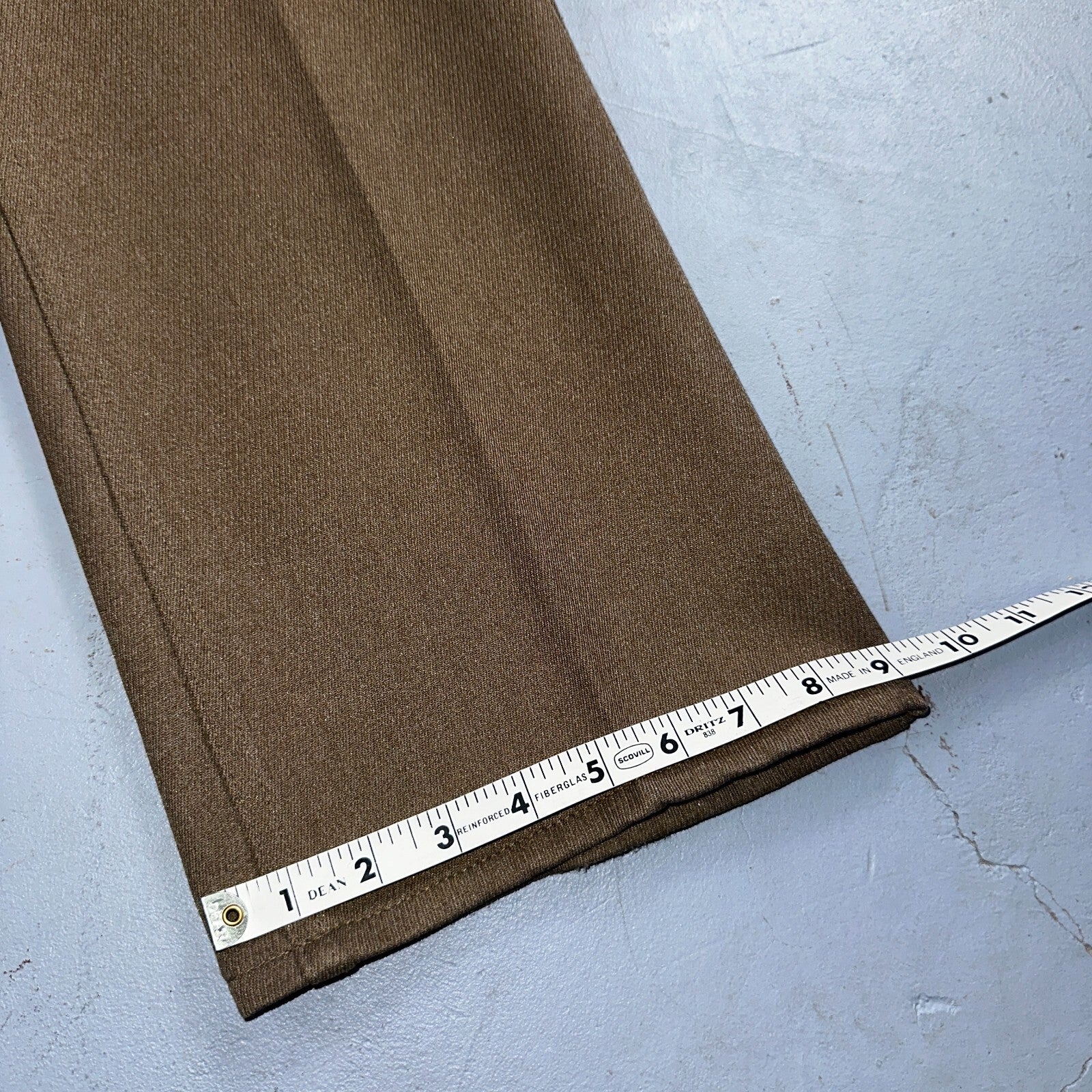 Levis 70s USA 517 36x30 Bootcut Pants Brown Polyester Slacks Vintage 35x30