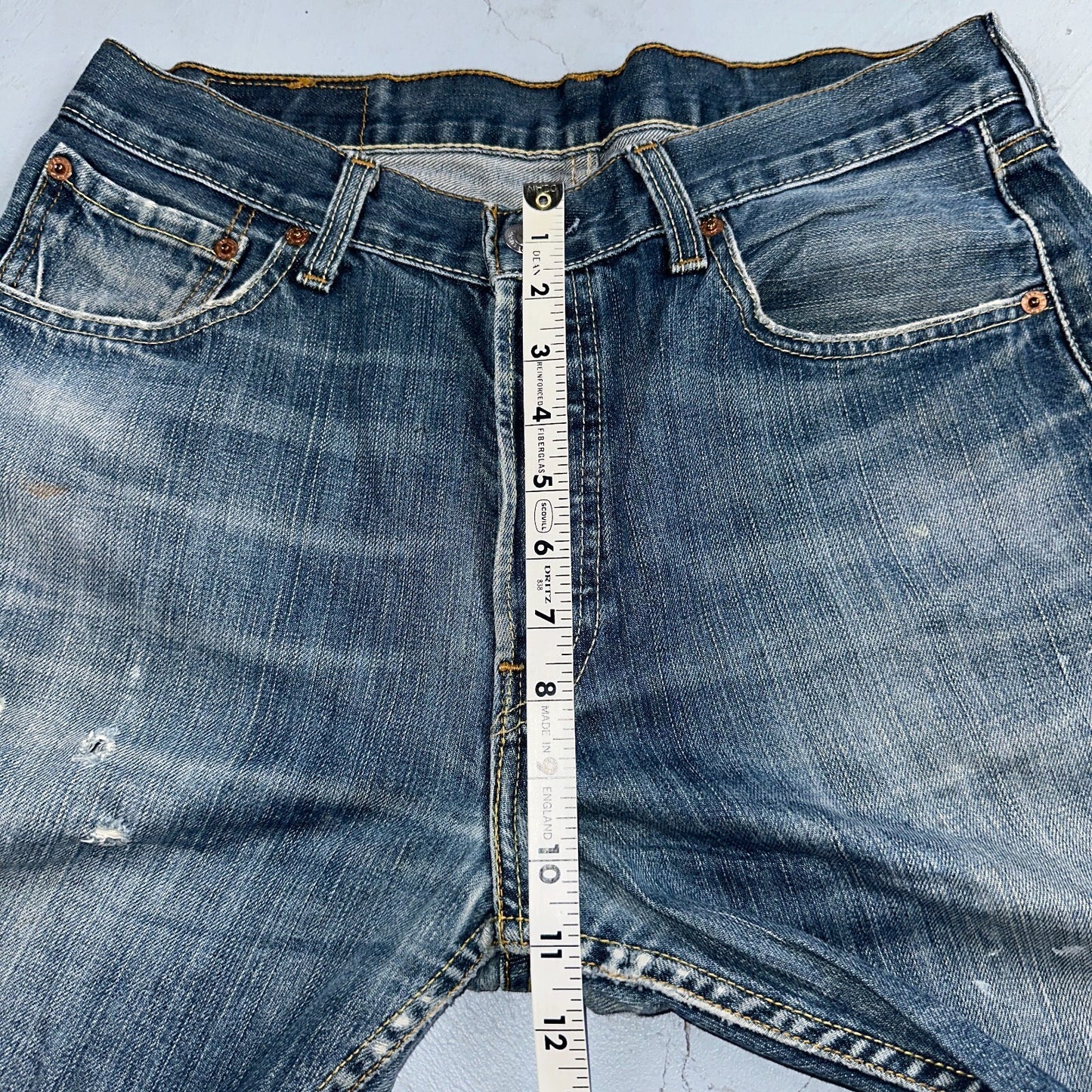 Levis 501 Vintage Y2K XX Straight Leg Jeans Blue Med Wash 33x34 Act 31x28