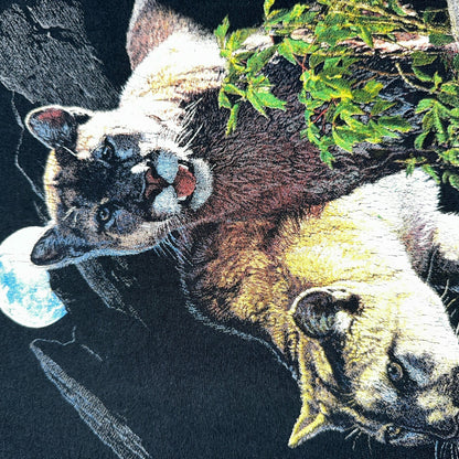 Mountain Lion VTG T Shirt Jim Morris Animal Graphic David Brower Environmental