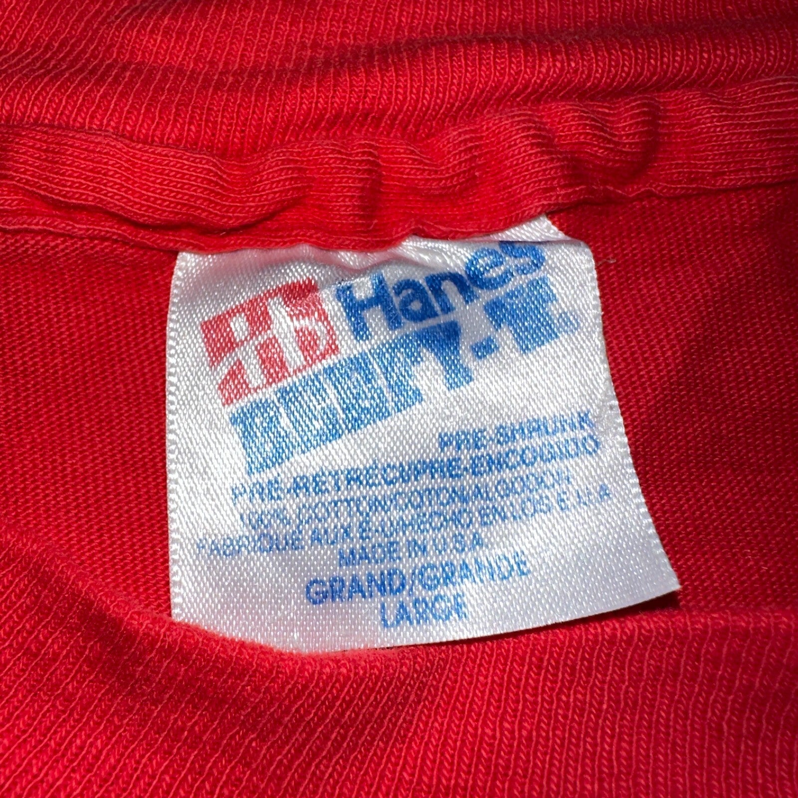Hanes Pan Command Hot VTG T Shirt Single Stitch Computer Random Graphic Auto L