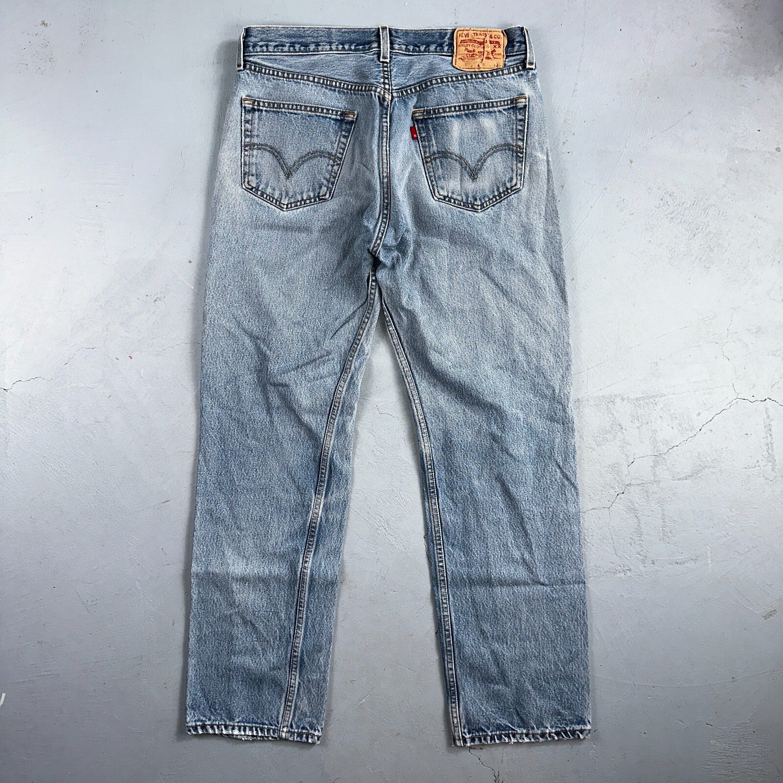 Levis 501 Vintage 90s XX Straight Leg Jeans Y2K Light Wash 36x34 Act 33x30