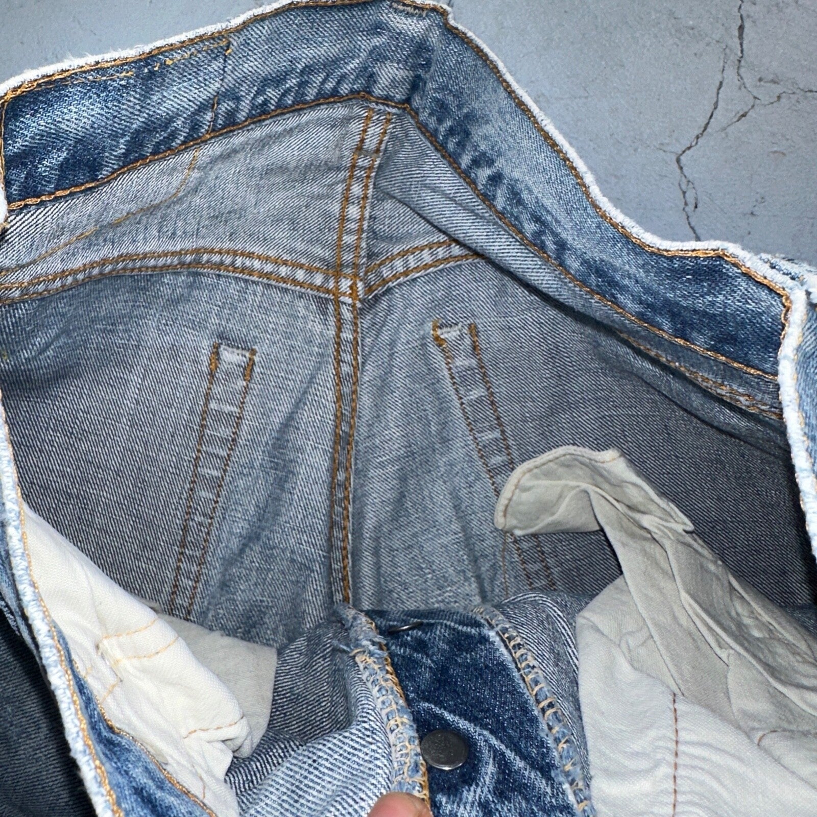 Levis 501 Big E Vintage 60s Redline Selvedge USA XX 1960s Jeans 28x34 Act 25x30