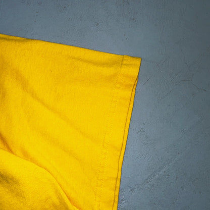 Lightning Strikes VTG T Shirt Oregon PDX Y2K Yellow Graphic Storm Cool Speed