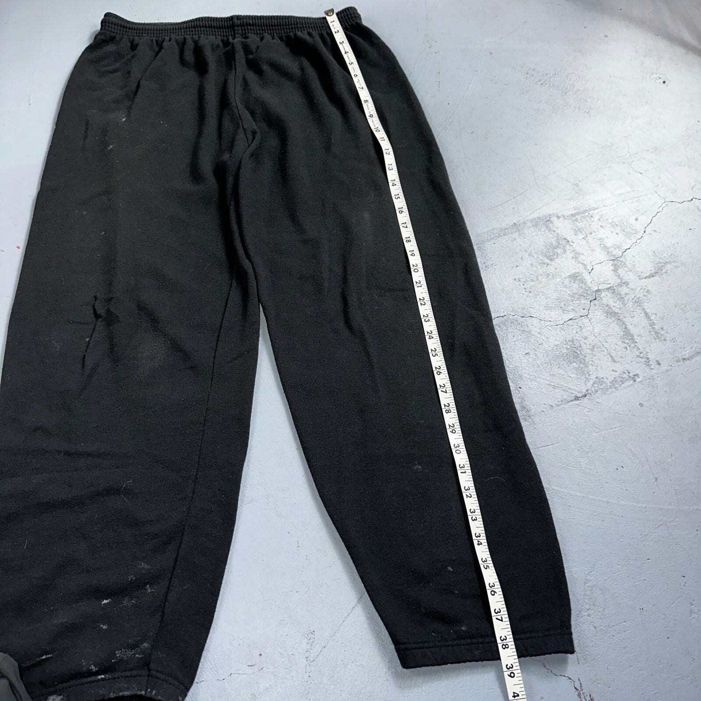 Vintage 70s FOTL Fleece Sweatpants Adult L Black Made In USA Champion 1970s