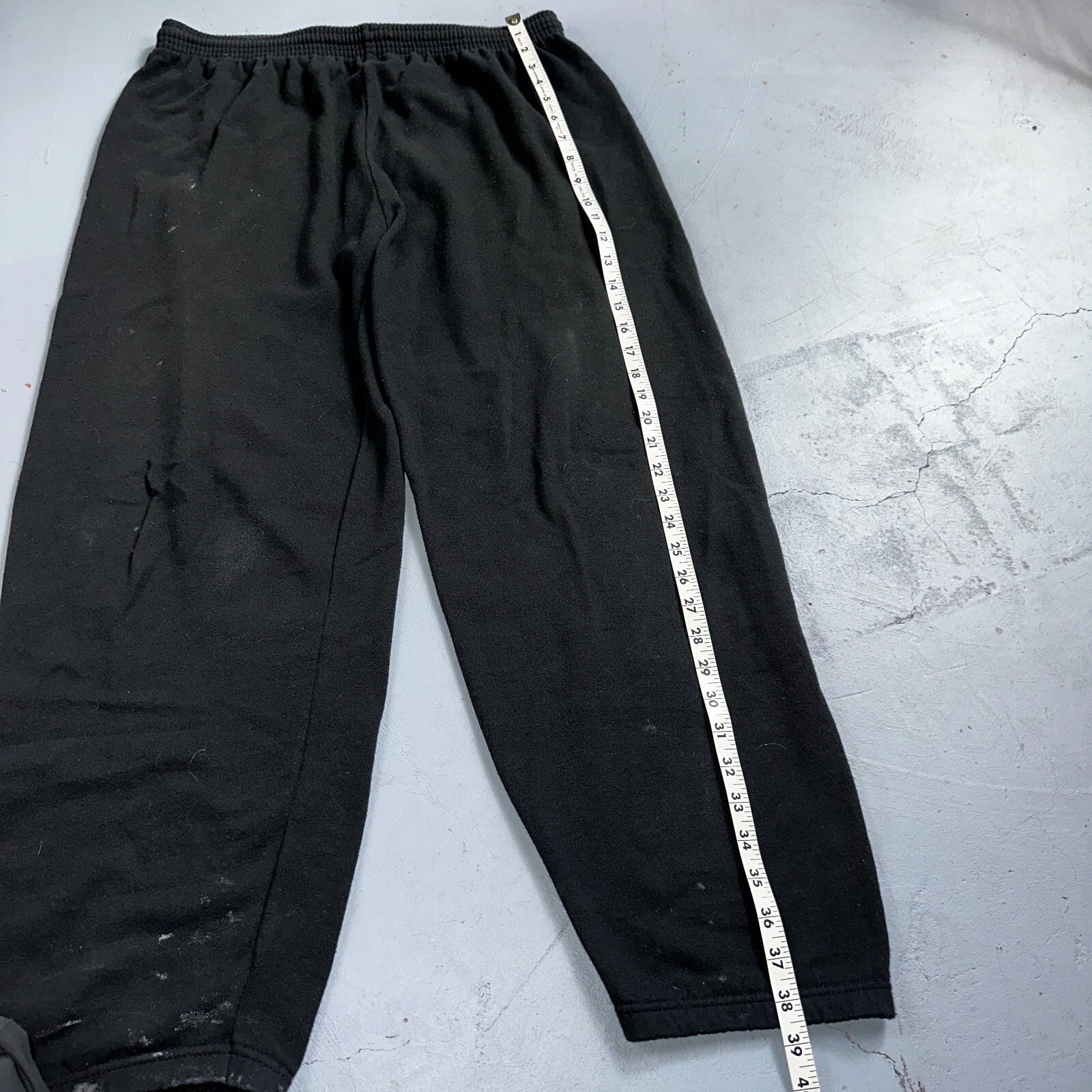 Vintage 70s FOTL Fleece Sweatpants Adult L Black Made In USA Champion 1970s