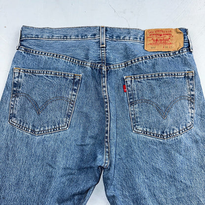 Levis 501 Vintage 90s XX Straight Leg Jeans Y2K Med Wash 36x34 Act 34x33