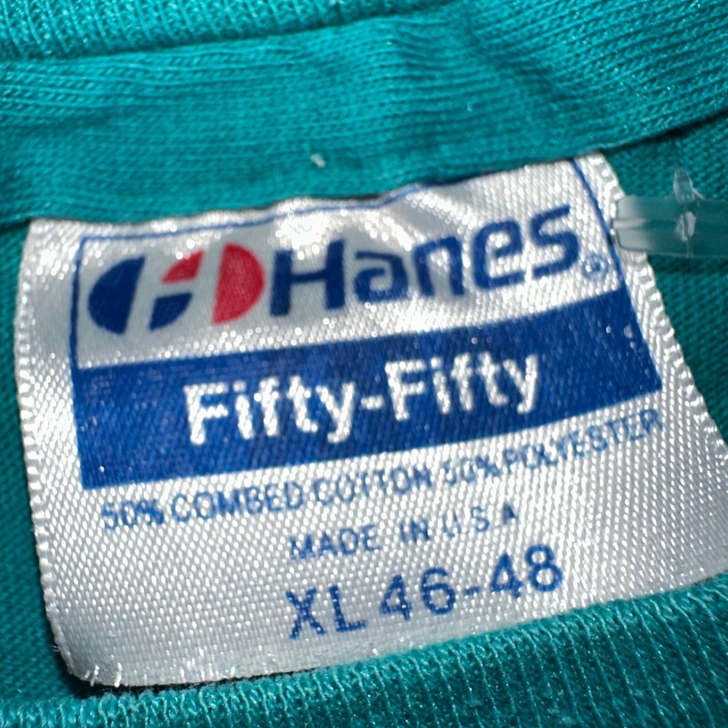 Hawaii Graphic Grid 80s Hanes VTG T Shirt 1980s Single Stitch Palm Trees Tropic