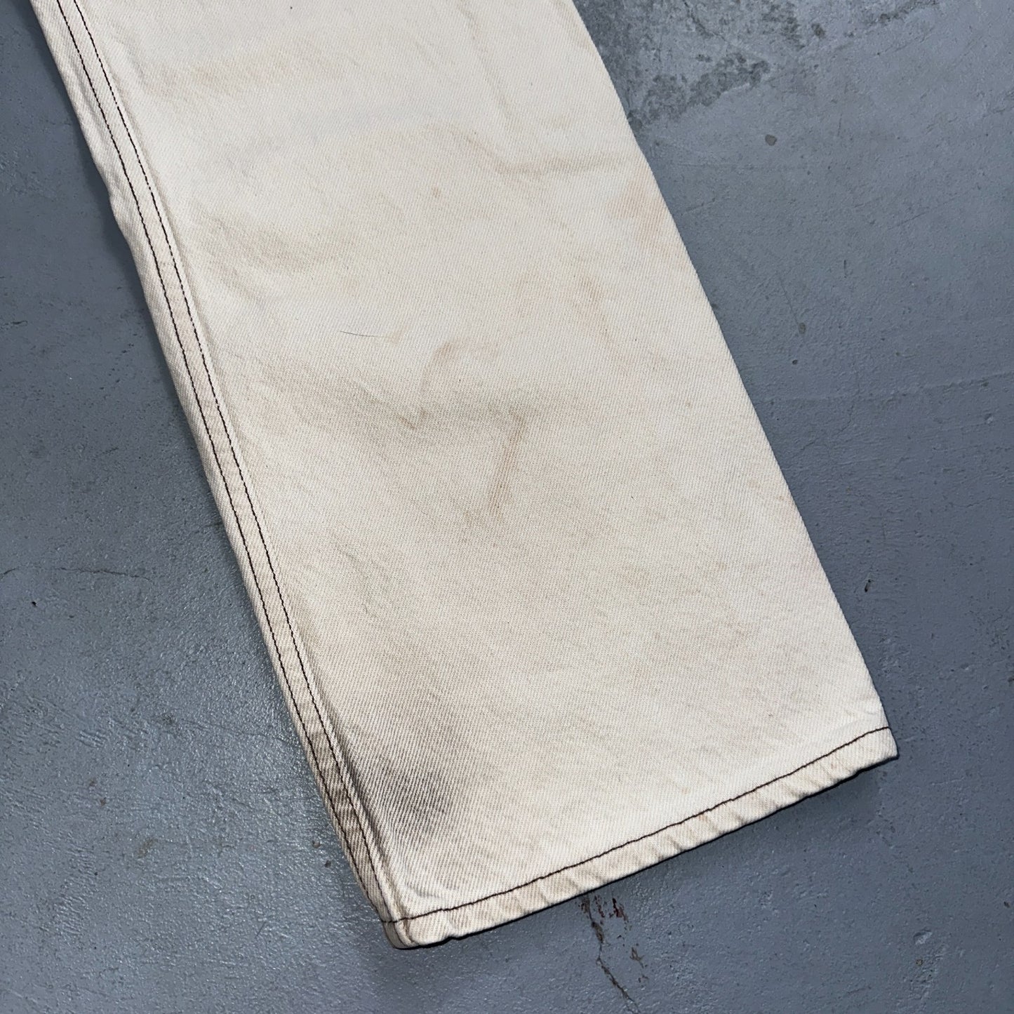 Levis 501 Vintage 90s USA XX Straight Leg Jeans White Light Wash 36x34 Act 34x34