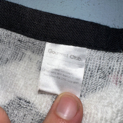 Kitchen Dish Towel Woven Design Rooster, Red Cotton Cute Chickens