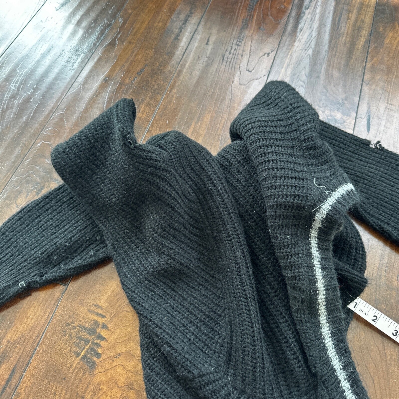 Vtg 60s 70s Thrashed Acrylic Sportswear Shirt Surf Skate Black Oregon USA