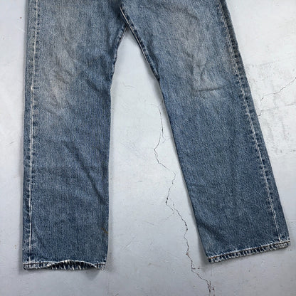 Levis 501 Vintage Y2K XX Straight Leg Jeans 90s Blue Med Wash 34x32 Act 31x31
