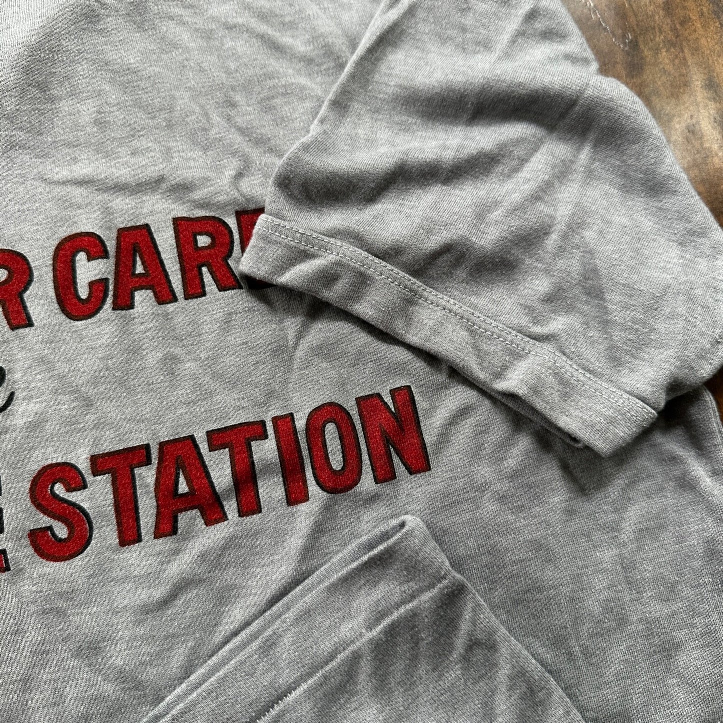 Legor Caltex VTG T Shirt Service Station PDX Portland Oregon Grey Single Stitch