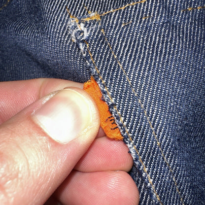 Levis 684 Orange Tab VTG Big Bell Dark Wash Bell Bottom Flare Jeans Sz 29x32