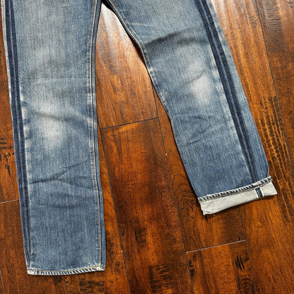 Vintage LEVIS 501XX Jeans Big E 1960s Denim Redline Selvedge 25x29 USA 60s 505