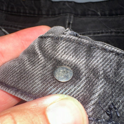 Levis 505 Vintage 90s USA Red Tab Jeans 36x32 Black Light Wash Act 34x27