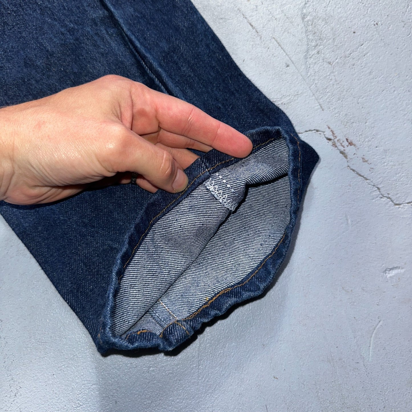 Levis 505 Vintage 80s 20505-0217 Orange Tab Dark 501 Jeans 36x34 USA 1980s