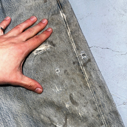 Levis 501 Vintage 90s USA XX Straight Leg Jeans Blue Light Wash 29x32 Act 28x31