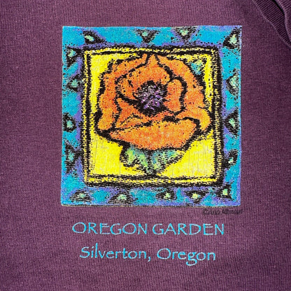 Silverton Oregon Garden VTG T Shirt Frank Lloyd Wright House Flower 90s Anvil