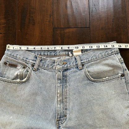 Vintage Calvin Klein Jeans Mens 34 Blue Stonewash 1990s USA 90s 31x27 Light