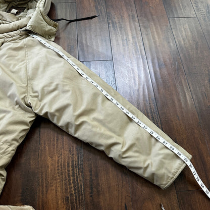 Vintage 1970s 1980s Eddie Bauer Goose Down Puffer Parka Jacket Tan Men's L 70s