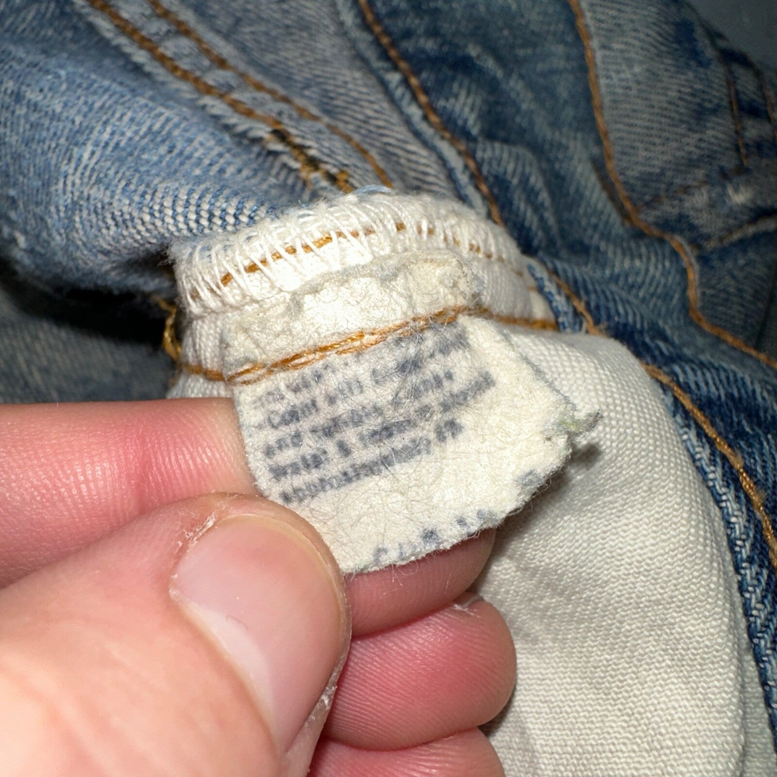 Levis 501 Vintage 70s SS Redline Selvedge USA 66 Jeans Thrashed 31x34 Act 29x30