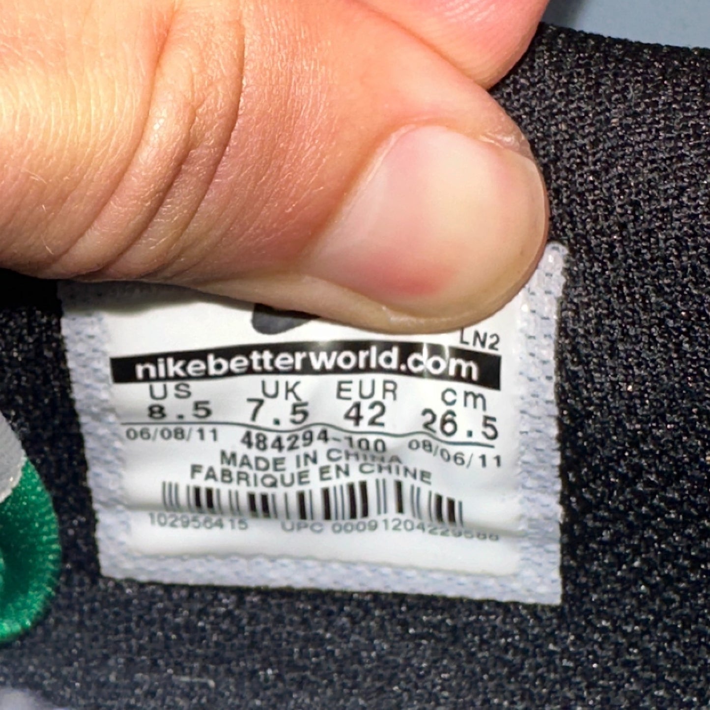 Nike SB Dunk NG Golf - SIZE 8.5 - 484294-100 White Court Green Black OG QS