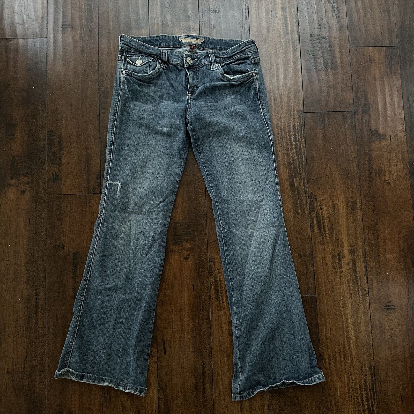 INDIGO ROYALTY Women's Dark Wash Jeans Size 9 Regular 29x31 Low Rise Vintage Y2K