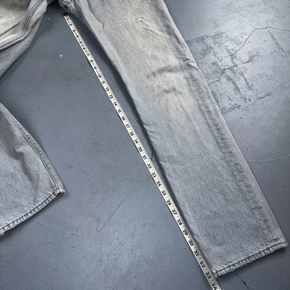 Levis 501 Vintage 90s USA XX Straight Leg Jeans Blue Light Wash 34x38 Act 30x33