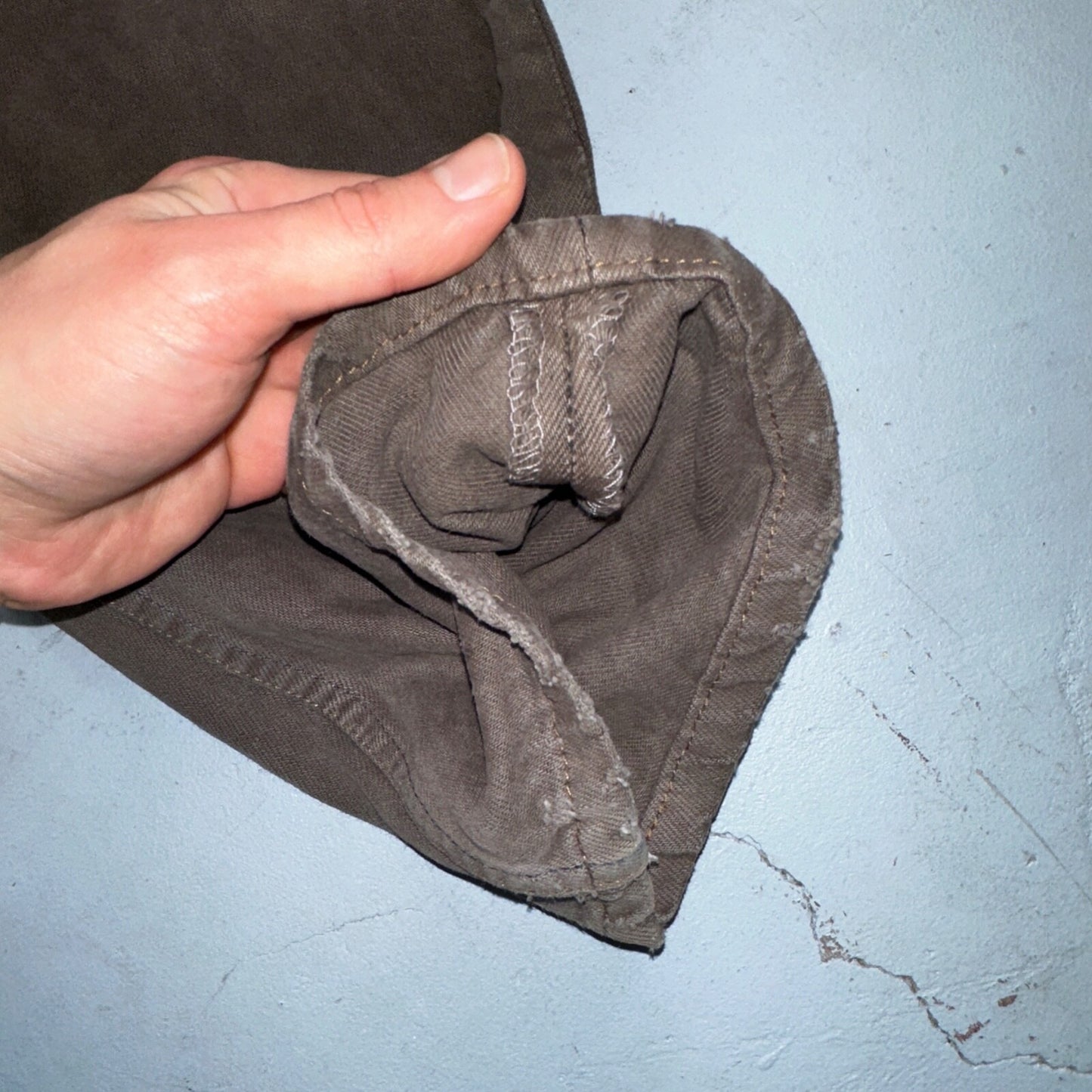 Levis 501 Vintage 90s USA XX Straight Leg Jeans Overdyed Brown 36x30 Act 33x29