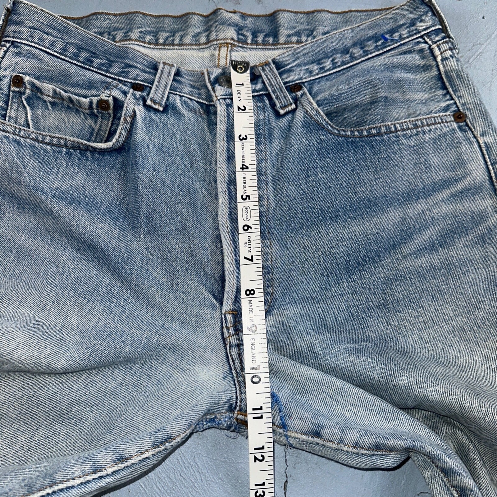 Levis 501 Vintage 80s Redline Selvedge USA XX Jeans Light Wash Skinny Act 29x32